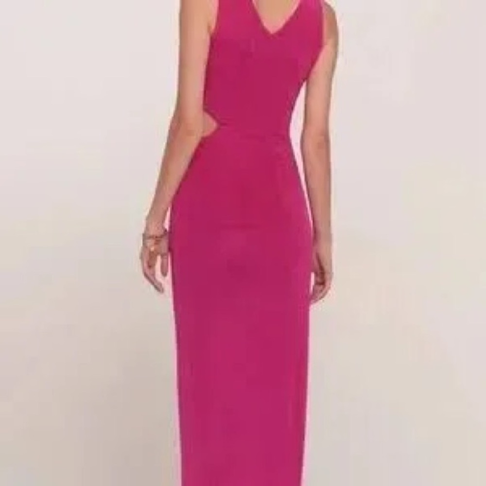 Heartloom Pink Pardo Cut Out Midi Dress - Picture 3 of 7